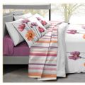 Bedset and quiltcoverset « CROCUS » polar plaid, beachcushion, kitchen towel, Bathcarpets, chair cushion, windstopper, bathrobe very absorbing, bath towel